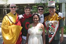 Costume contestants at CTAHR Welcome Back Ice Cream Bash